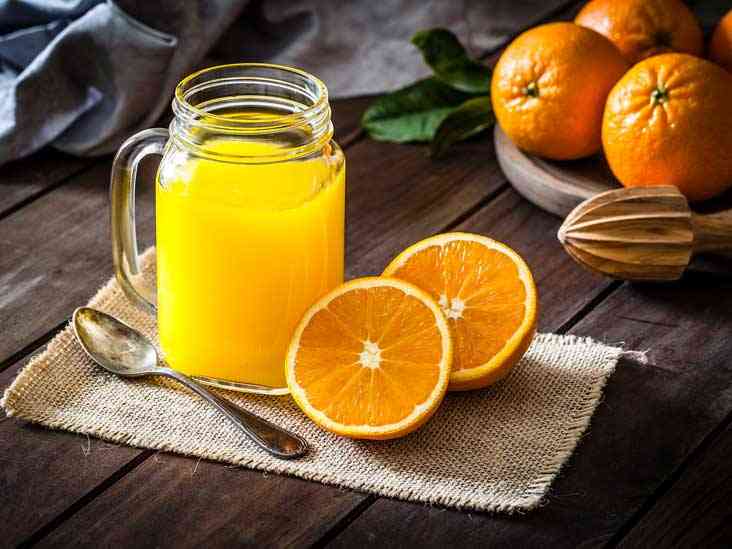 أضرار عصير البرتقال الطبيعي