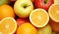 السعرات الحرارية في البرتقال والتفاح