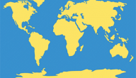 خريطة قارات العالم القديم صماء