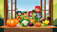قصة الخضروات للاطفال