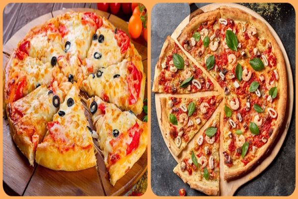 الفرق بين البيتزا الايطالية والامريكية